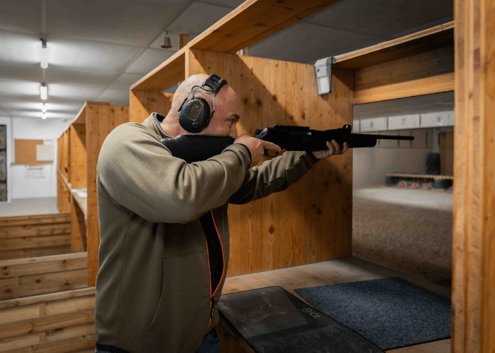 Tir sur cible fixe avec arme de chasse en Isère